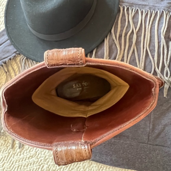 Sartore Alligator and Suede Cowboy Boots - 7.5 - Picture 14 of 15
